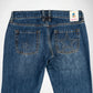 Back view of blue denim Bubblegum jeans featuring star-shaped stud embellishments on both rear pockets, shown against a plain white background.